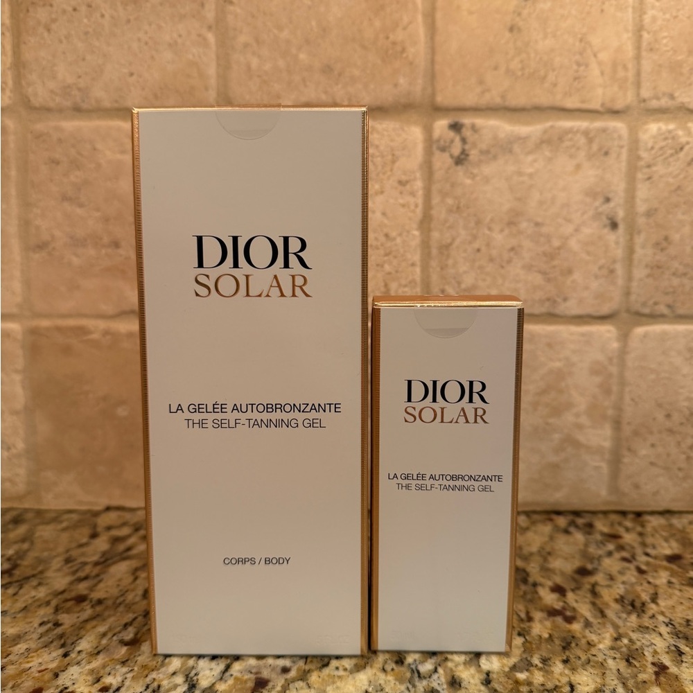 $145 Dior Solar Self-Tanning Body Gel 150 ml  5 oz  + 1.7 face La Gelee Set - Picture 2 of 9